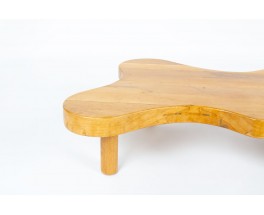 Table basse forme libre en chêne 1950