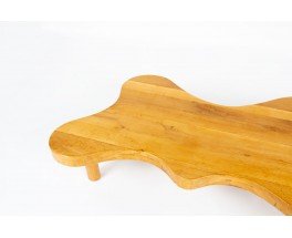 Coffee table freeform in oak 1950