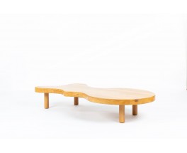 Coffee table freeform in oak 1950