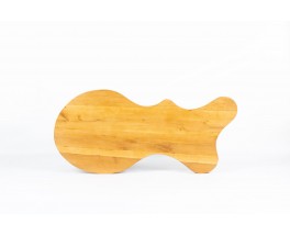 Table basse forme libre en chêne 1950