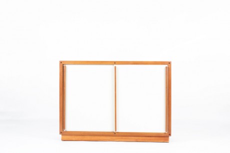 Andre Sornay sideboard in mahogany and white lacquer 1960