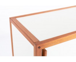 Andre Sornay sideboard in mahogany and white lacquer 1960