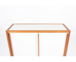 Andre Sornay sideboard in mahogany and white lacquer 1960