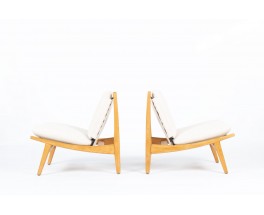 Joseph Andre Motte low chairs model 790 edition Steiner 1960 set of 2