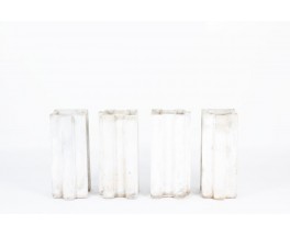 Jardinières Willy Guhl modèle Puzzle édition Eternit 1960