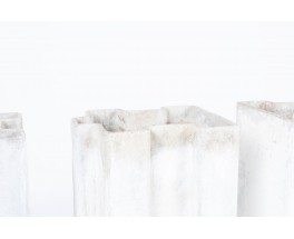 Jardinières Willy Guhl modèle Puzzle édition Eternit 1960