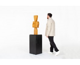 Sculpture en chêne massif Cairn I Collection Galerie44