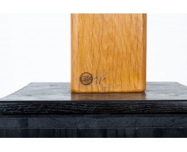 Solid oak sculpture Cairn I – Galerie44 Collection