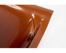 Michel Ducaroy armchair and footrest model Marsala in black leather edition Ligne Roset 1970