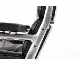 Office armchair by Eames model Lobby in leather edition Mobilier International 1960