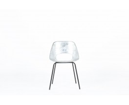Pierre Guariche Tulip chair in aluminum edition Steiner 1950