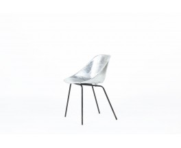 Chaise Pierre Guariche modèle Tulipe en aluminium édition Steiner 1950