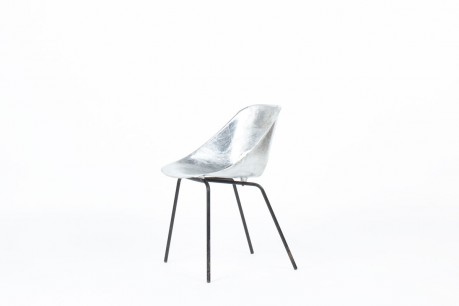 Pierre Guariche Tulip chair in aluminum edition Steiner 1950