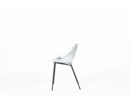 Chaise Pierre Guariche modèle Tulipe en aluminium édition Steiner 1950