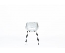 Pierre Guariche Tulip chair in aluminum edition Steiner 1950