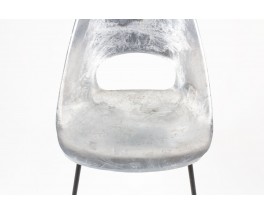 Pierre Guariche Tulip chair in aluminum edition Steiner 1950