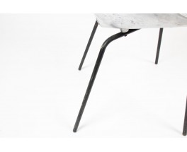 Chaise Pierre Guariche modèle Tulipe en aluminium édition Steiner 1950