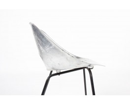 Chaise Pierre Guariche modèle Tulipe en aluminium édition Steiner 1950