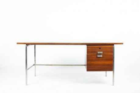 Bureau Alain Richard en palissandre édition Meuble TV 1960