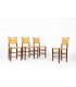 Charlotte Perriand chairs model Bauche n°19 edition Steph Simon 1950 set of 4