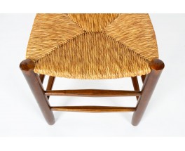 Chaises Charlotte Perriand modèle Bauche n°19 édition Steph Simon 1950 set de 4