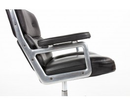 Fauteuil de bureau Eames modèle Lobby en cuir édition Mobilier International 1960