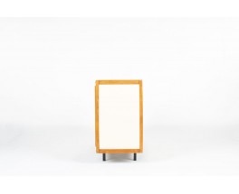 Enfilade André Sornay en acajou et laque blanche 1960