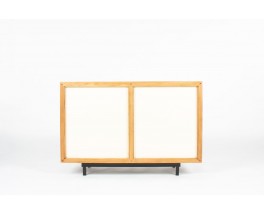 Andre Sornay sideboard in mahogany and white lacquer 1960