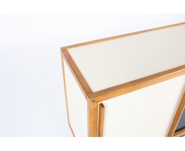 Enfilade André Sornay en acajou et laque blanche 1960