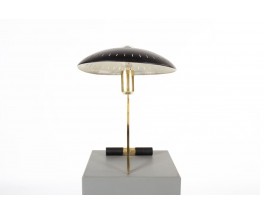 Lampe Louis Kalff modèle Z en laiton et métal noir édition Philips 1950