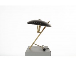 Louis Kalff lamp Z model in brass and black metal by Philips 1950