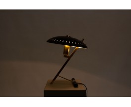 Louis Kalff lamp Z model in brass and black metal by Philips 1950