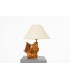 Lamp in olive tree with paper lampshade 1950