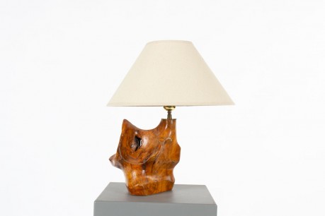 Lamp in olive tree with paper lampshade 1950