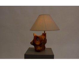 Lamp in olive tree with paper lampshade 1950