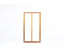Andre Sornay wardrobe in mahogany and beige panels 1960