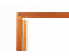 Andre Sornay wardrobe in mahogany and beige panels 1960