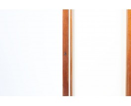 Andre Sornay wardrobe in mahogany and beige panels 1960