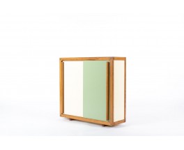 Andre Sornay storage cabinet in mahogany and lacquered front 1960
