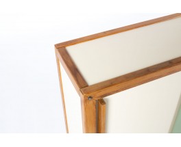 Andre Sornay storage cabinet in mahogany and lacquered front 1960