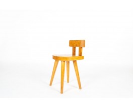 Meribel Chair in Pine by Christian Durupt – Vintage French Design, 1960s