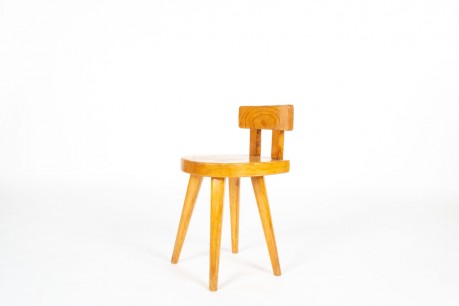 Meribel Chair in Pine by Christian Durupt – Vintage French Design, 1960s