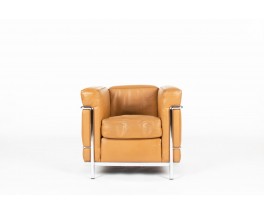 Fauteuil LC2 en cuir marron – Le Corbusier, Pierre Jeanneret & Charlotte Perriand