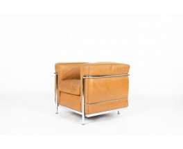 LC2 Armchair in Brown Leather – Le Corbusier, Pierre Jeanneret & Charlotte Perriand