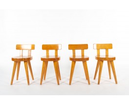 Set of 4 Méribel Chairs by Christian Durupt – Vintage Pine Design