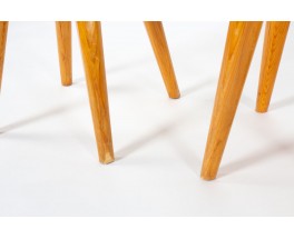 Suite de 4 chaises Méribel par Christian Durupt – Modèle vintage en pin 1960