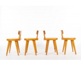 Set of 4 Méribel Chairs by Christian Durupt – Vintage Pine Design