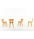 Suite de 4 chaises Méribel par Christian Durupt – Modèle vintage en pin 1960