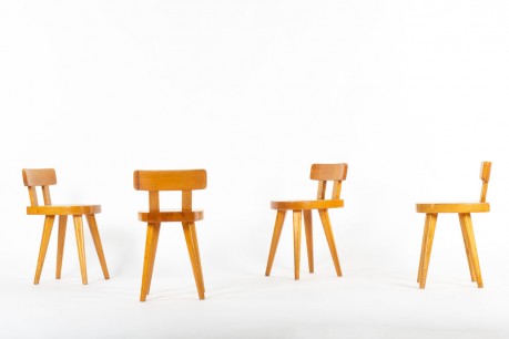 Set of 4 Méribel Chairs by Christian Durupt – Vintage Pine Design