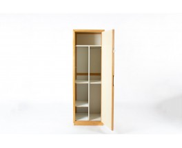 Vestiaire André Sornay hêtre et laque – Design moderniste français des années 60